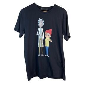 Daylight Curfew Size L Black Rick and Morty Adult Swim T-Shirt
